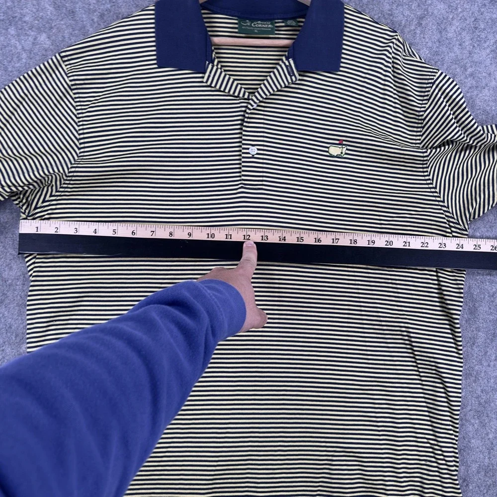 Augusta‎ National Golf Club Polo Shirt Mens XL Blue Golf Masters Amen Corner